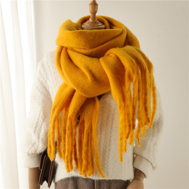 Mohair Pure Color Scarf