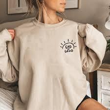 New Round Neck Print Sweatshirt Casual Sports Loose