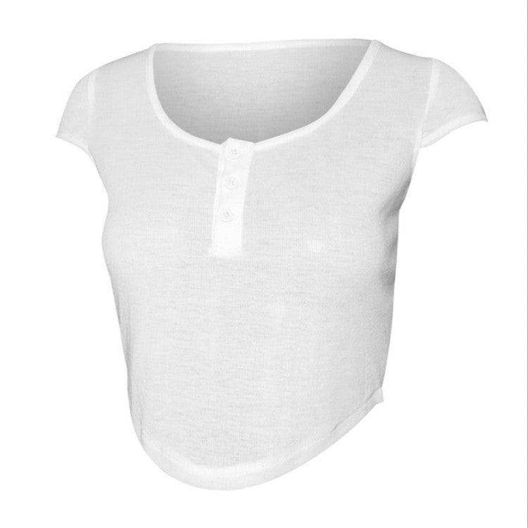 Curved Crop Top Ultra-Short And Thin