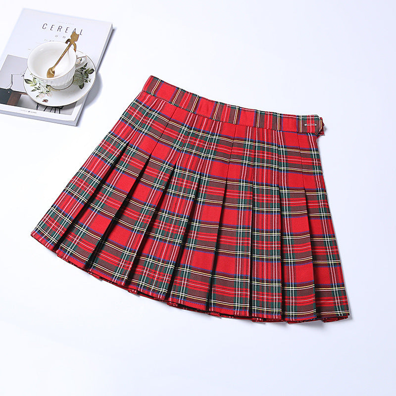 Classic Plaid Uniform Skirt