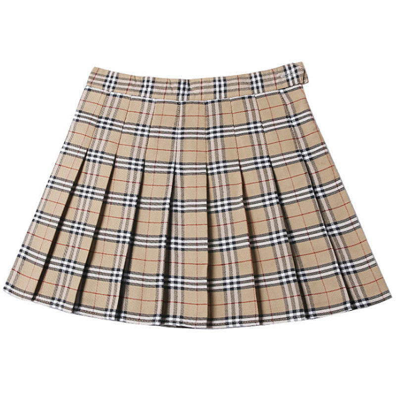 Classic Plaid Uniform Skirt