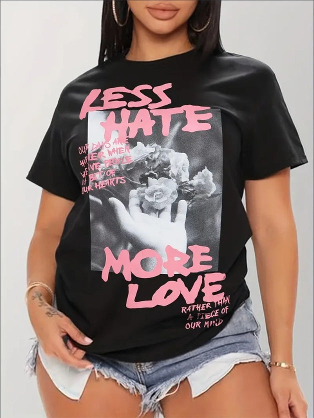 Women's Casual Letter Print T-Shirt