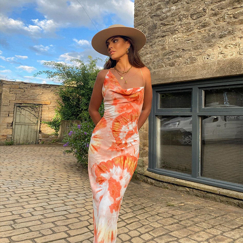 "Autumn Foreign" Womens Sundress