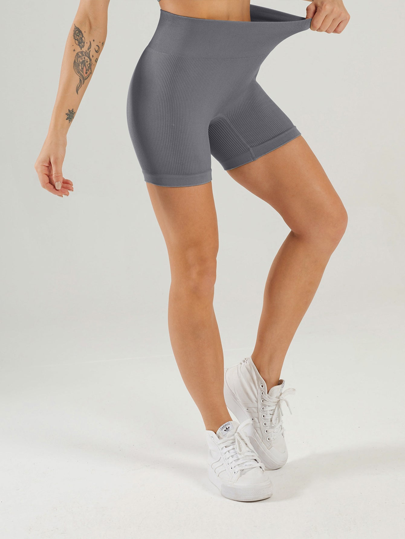 3 Pack Ribbed Soft Yoga Workout Shorts
