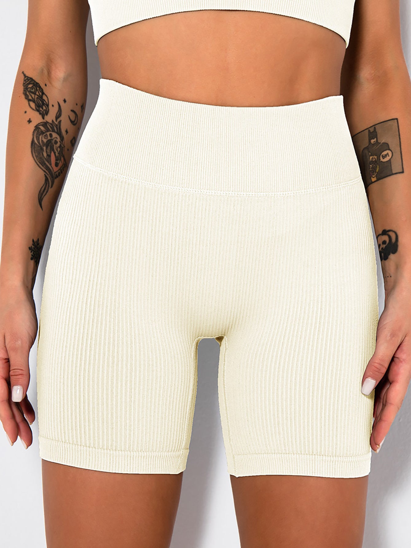 3 Pack Ribbed Soft Yoga Workout Shorts