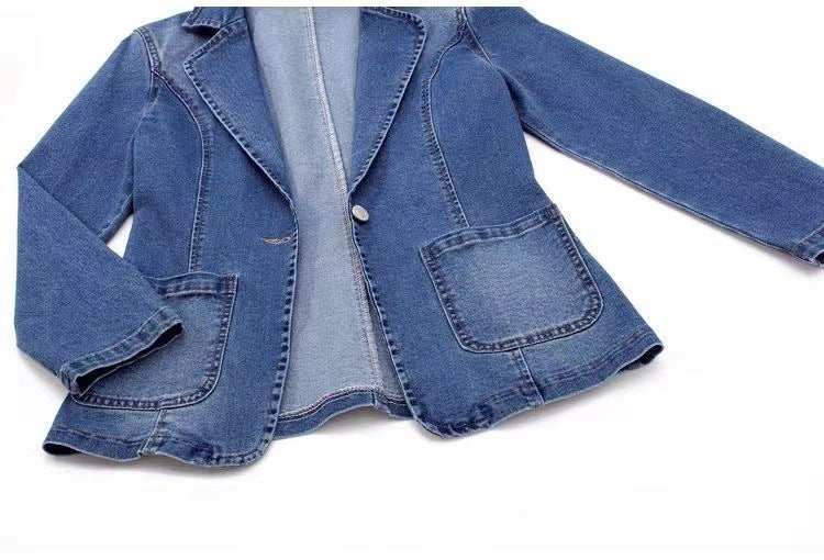 Denim Button Top Jacket