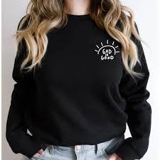 New Round Neck Print Sweatshirt Casual Sports Loose