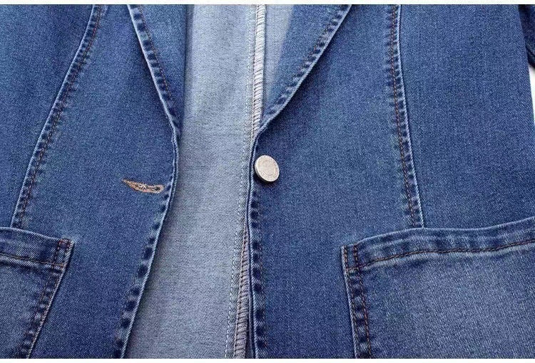 Denim Button Top Jacket