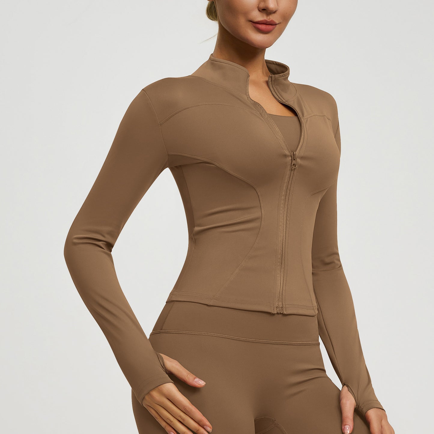 Fashion Casual Slim-fit Yoga Wear Women's Coat