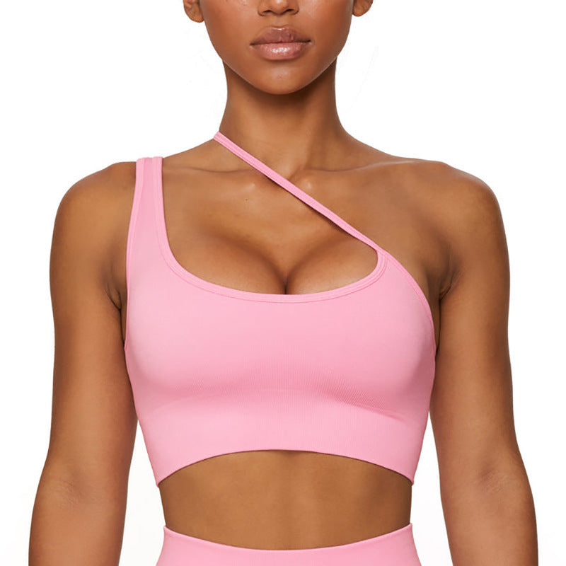 Seamless Solid Color Knitted High Elastic Sports Yoga Wear