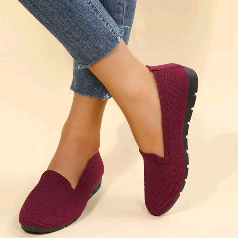 Casual Mesh Flat Toe Loafers Cozy Shoes