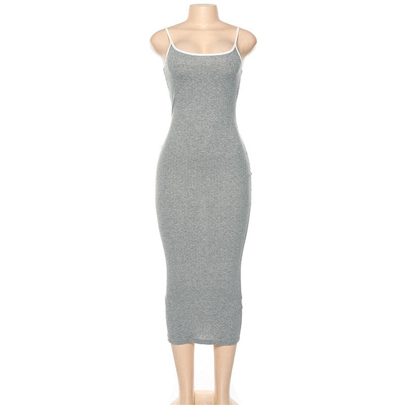 Sexy backless sundress