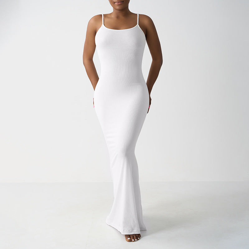 Casual Slim-fit Sling Home Long Dress