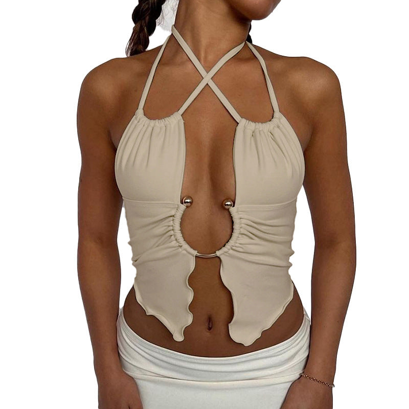 Women's Hollow-out Exposed Top