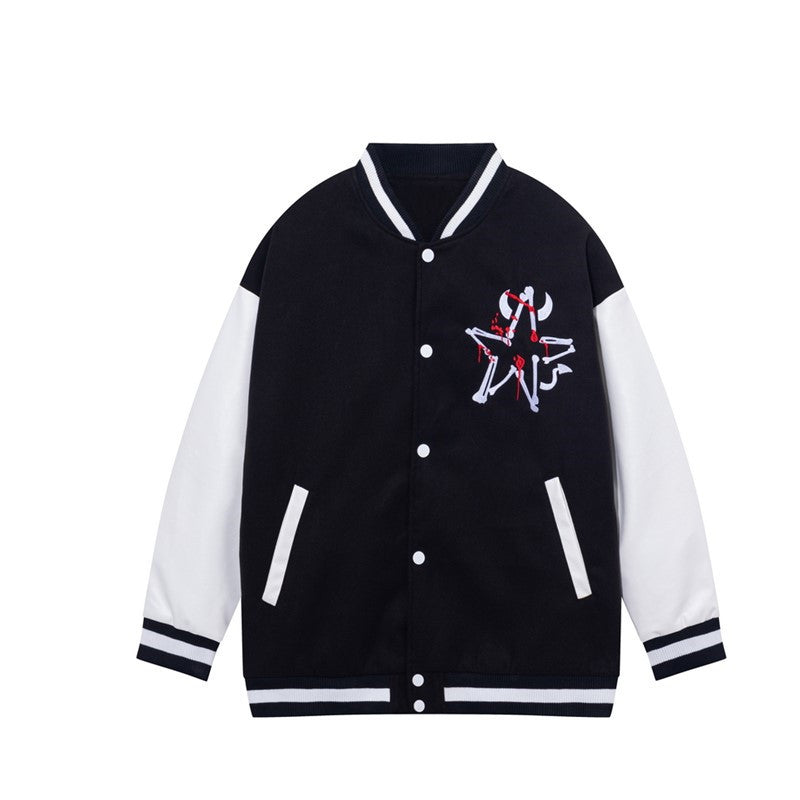 Personalized Embroidery Casual Jacket Couple Fashion Baseball Uniform