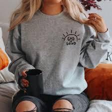 New Round Neck Print Sweatshirt Casual Sports Loose