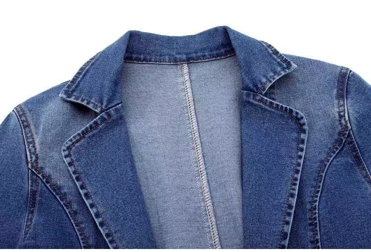 Denim Button Top Jacket