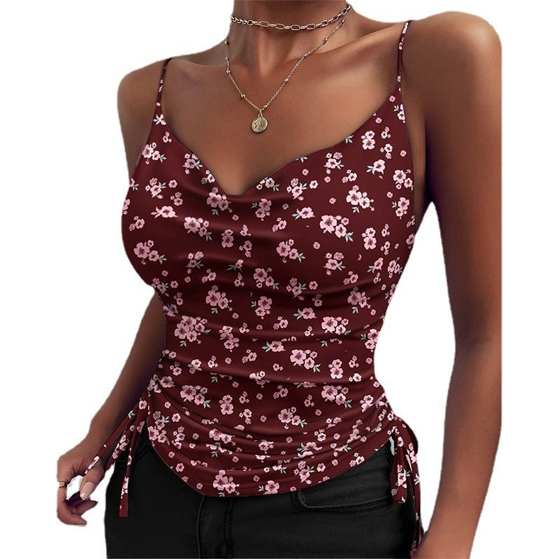 V-neck Camisole Shirts Women Summer Clothes