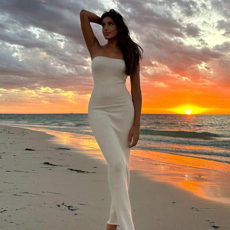 Tight Sleeveless High Elastic Sunken Dress