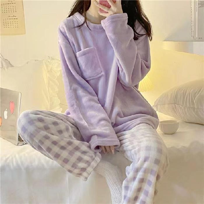 Women's kitty print pajama Set