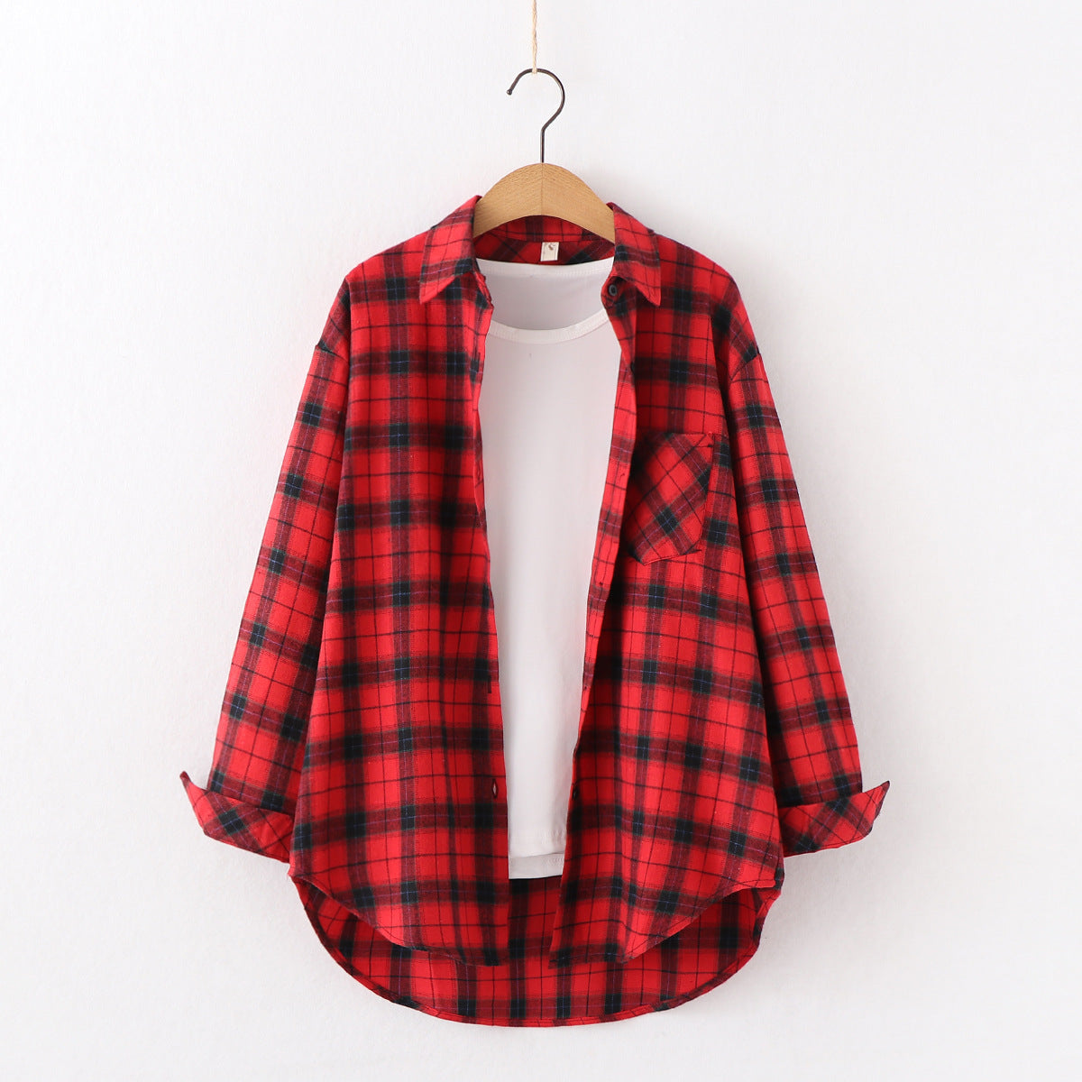 Plaid Women Flannel Casual Shirt