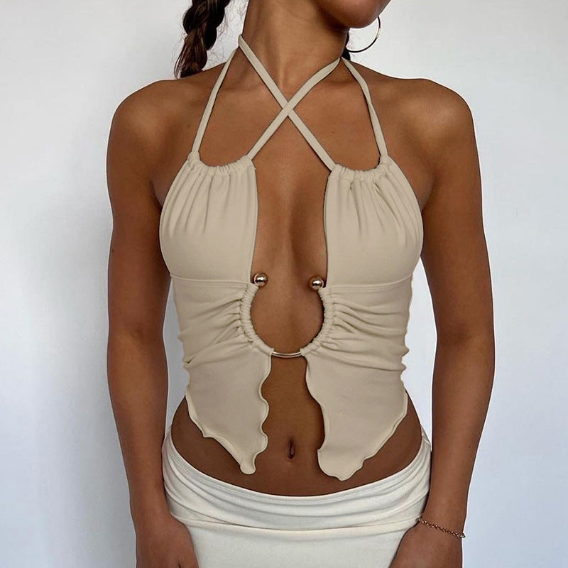 Women's Hollow-out Exposed Top