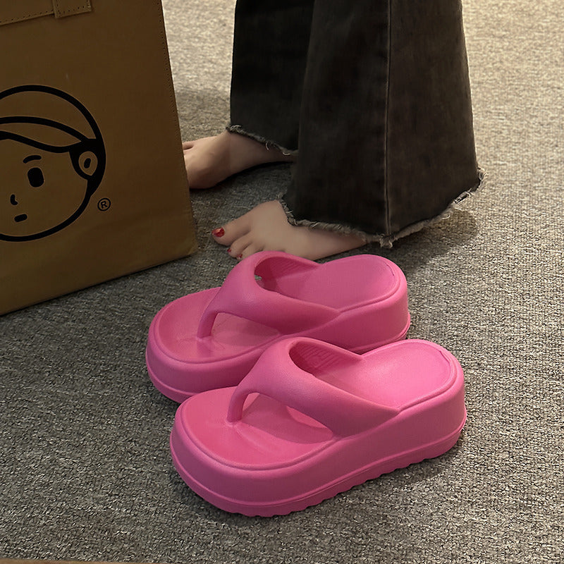 Thick Soled Slippers Women's Summer Outerwear