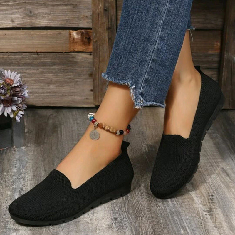 Casual Mesh Flat Toe Loafers Cozy Shoes