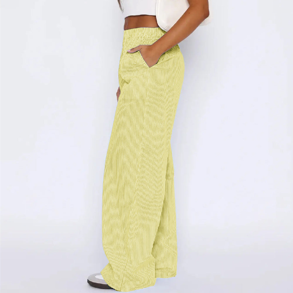 Casual Wide Leg Straight Pants For Women