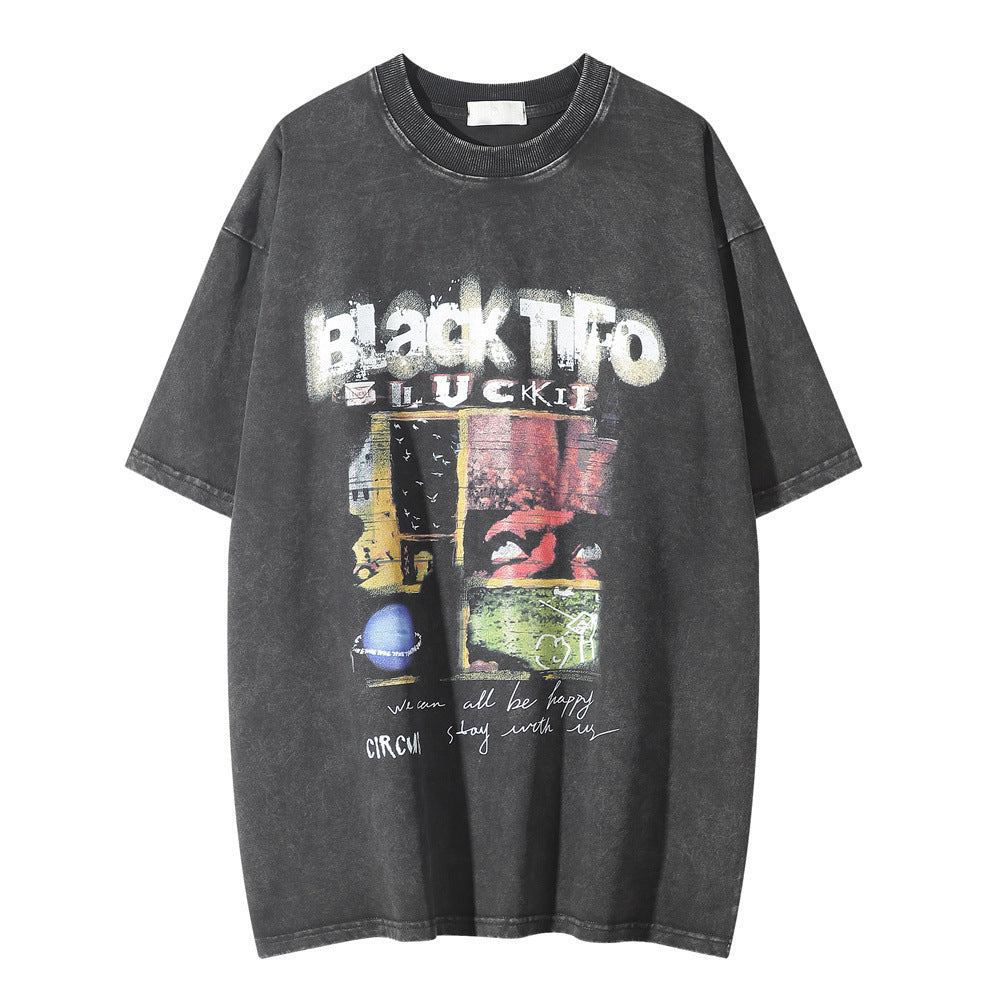 Unisex Summer Round Neck Top