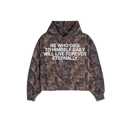 Unisex "Eternal Life" Camouflage Hoodie
