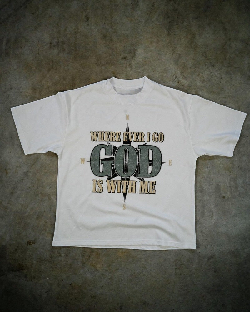 Streetwear Retro "I love Jesus" Printed shirts
