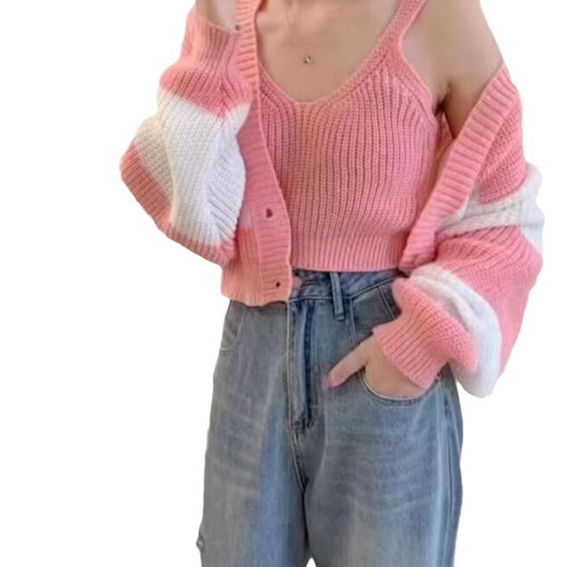 Women's Clothing Knitted Two-piece Sweater