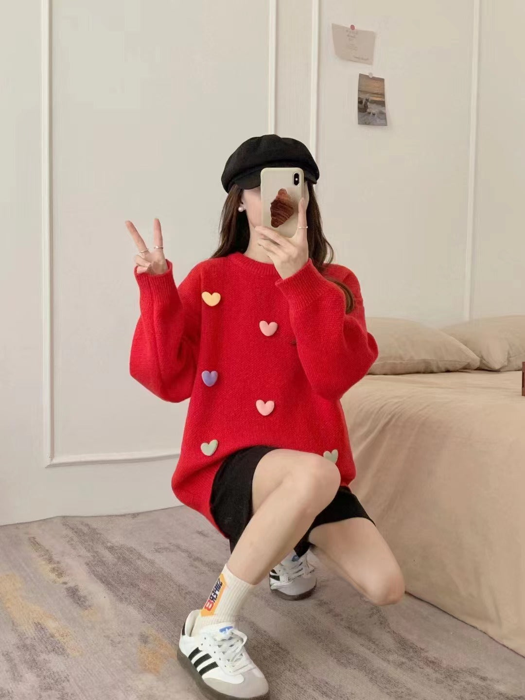 Loose And Sweet Knitted Sweater Pullover Autumn And Winter New