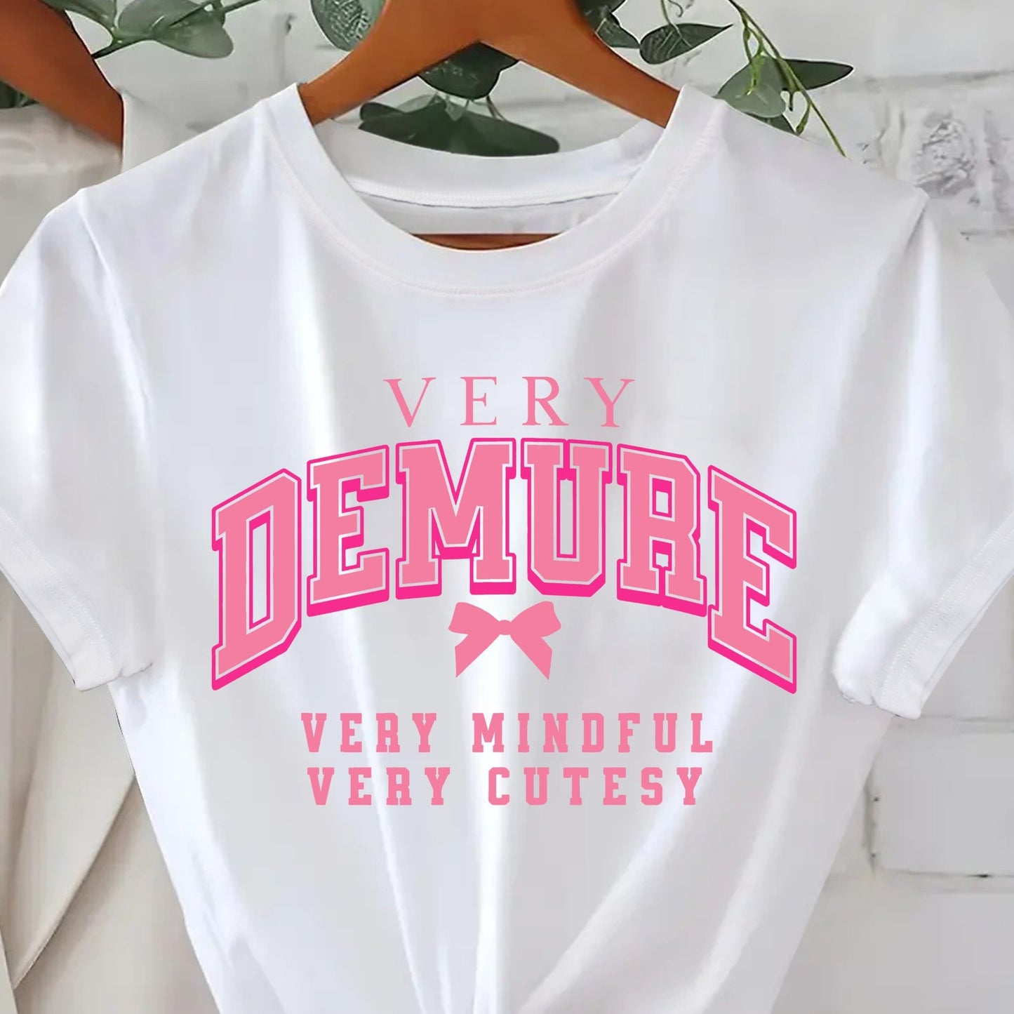 Women's Casual Round Neck Print And Bow Short Sleeve