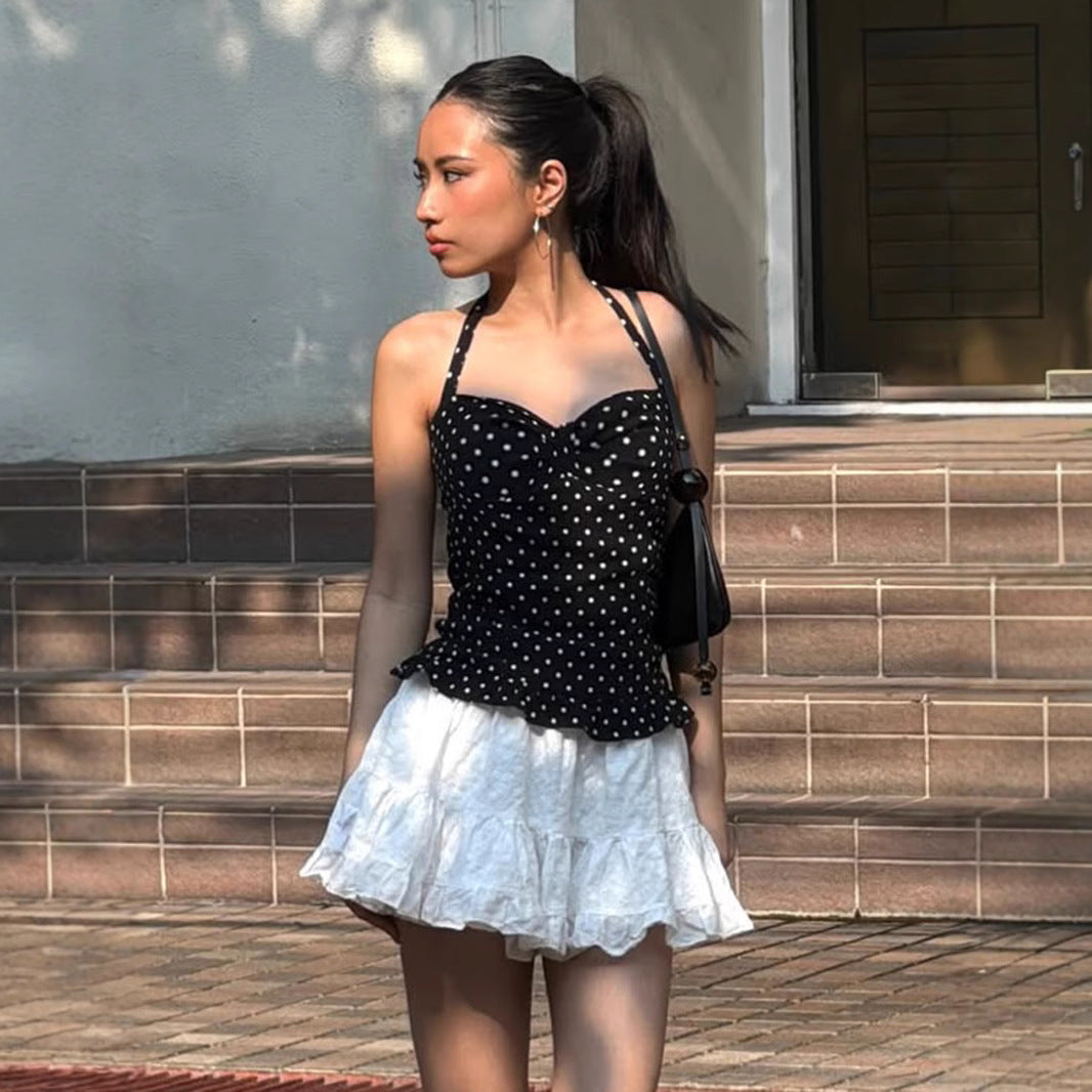 Polka Dot Tube Top Vest Fashion