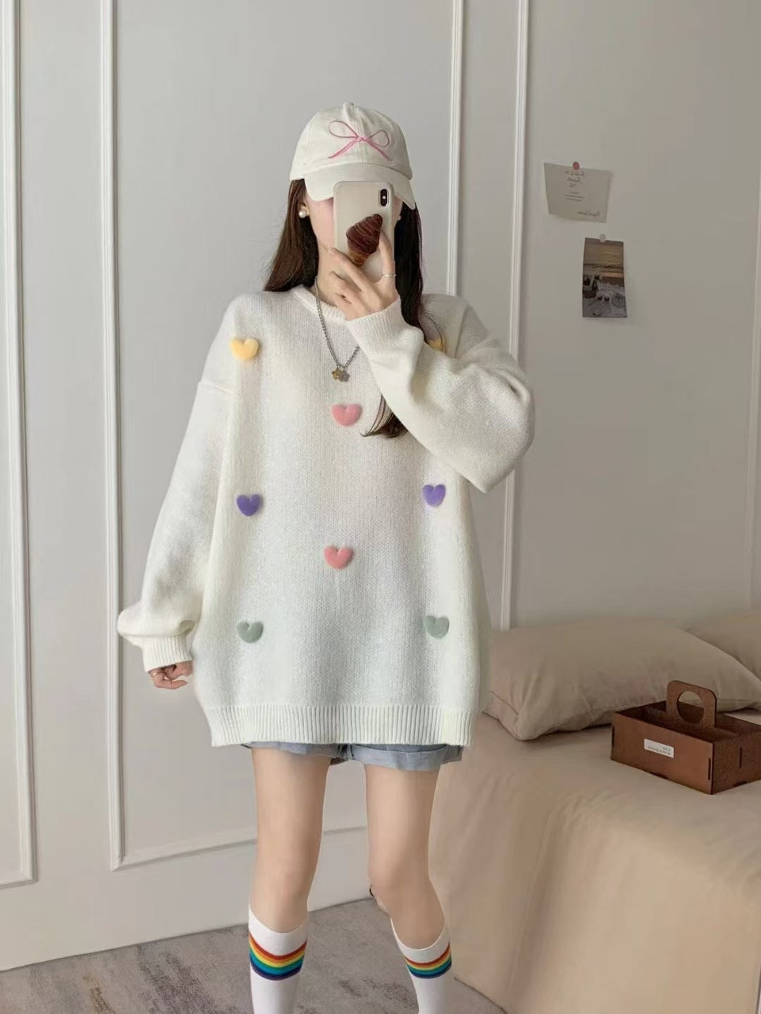 Loose And Sweet Knitted Sweater Pullover Autumn And Winter New
