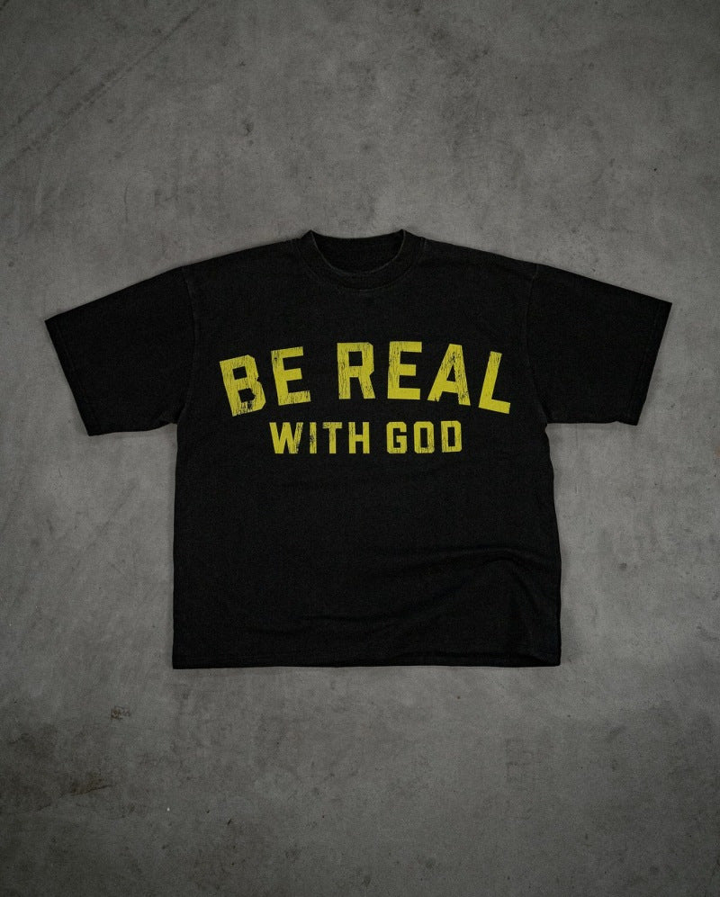 Streetwear Retro "I love Jesus" Printed shirts