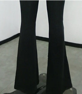 Fashion Suspenders Tight Trousers Solid Color One-piece