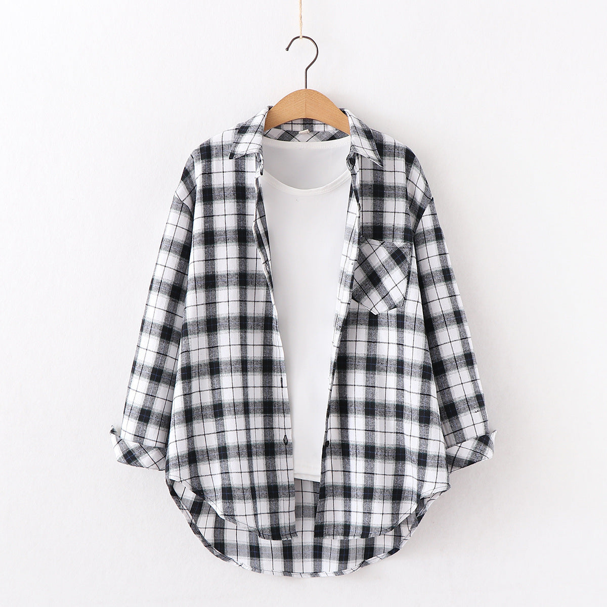 Plaid Women Flannel Casual Shirt