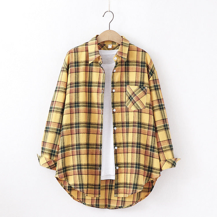 Plaid Women Flannel Casual Shirt