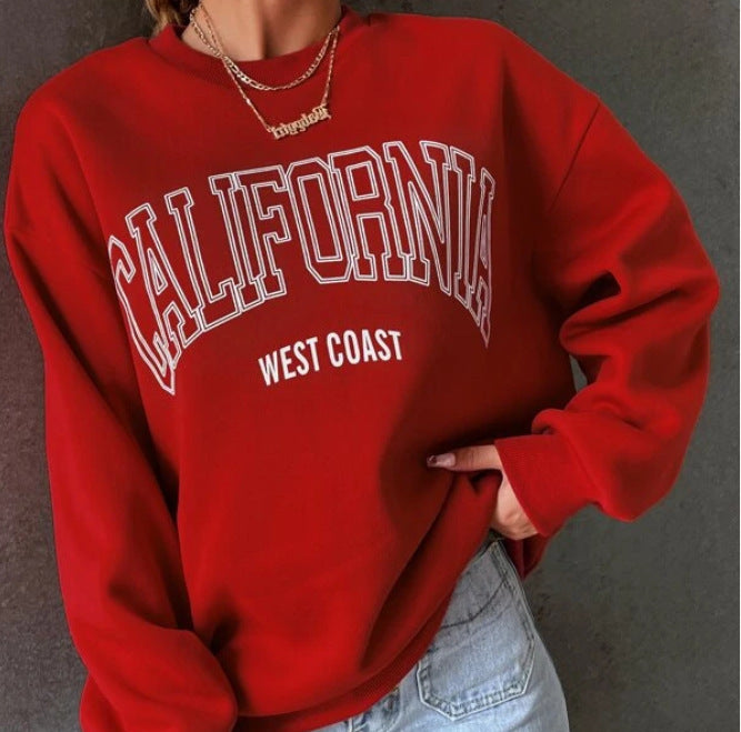 Women's "California" Print Sweatshirt