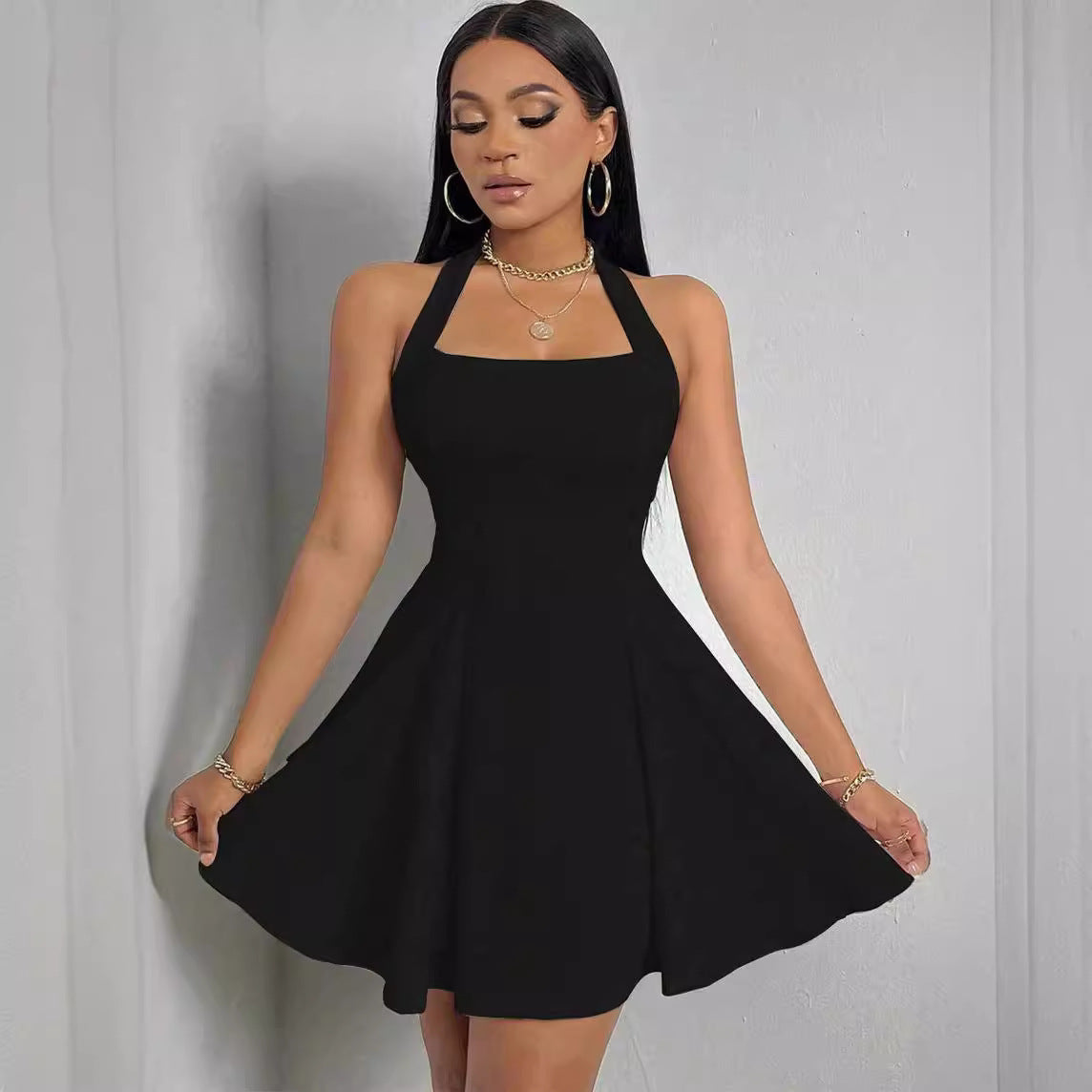 Women's "Midnight Black" Dress