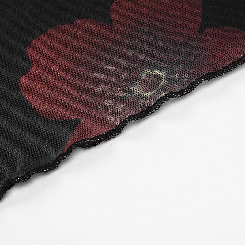 New Fashion Flower Print SunDress
