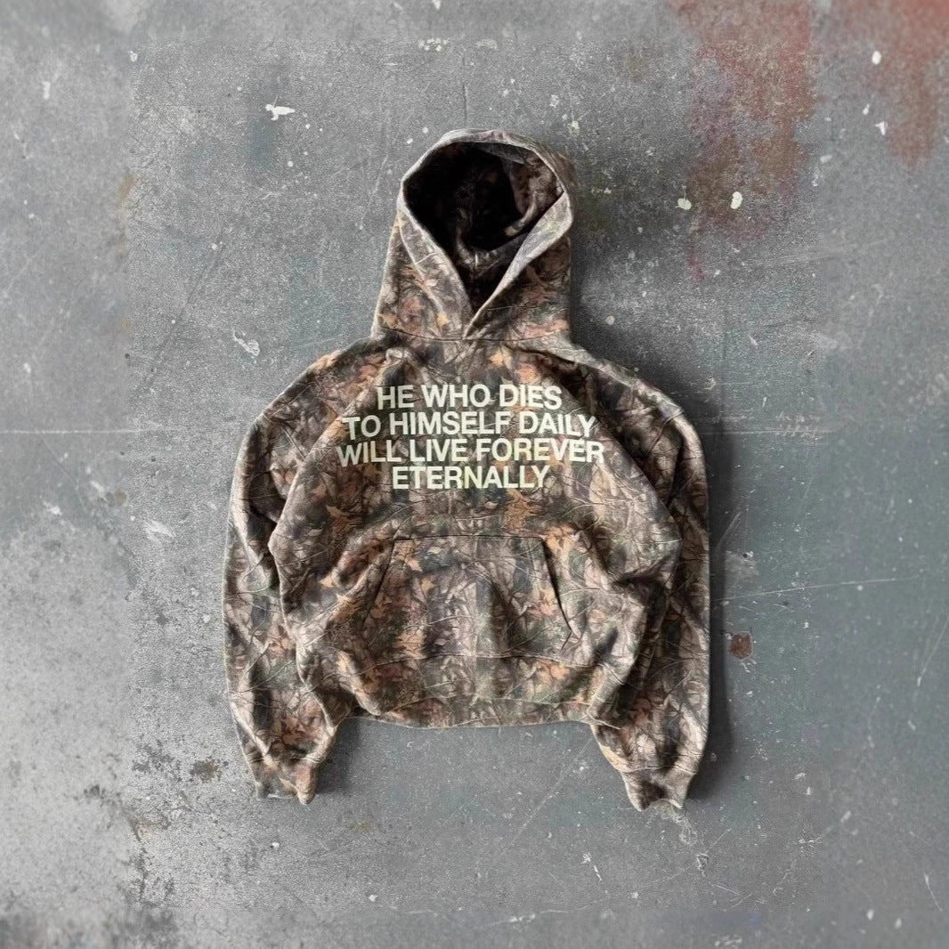 Unisex "Eternal Life" Camouflage Hoodie