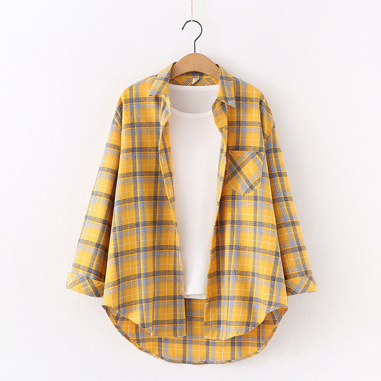 Plaid Women Flannel Casual Shirt