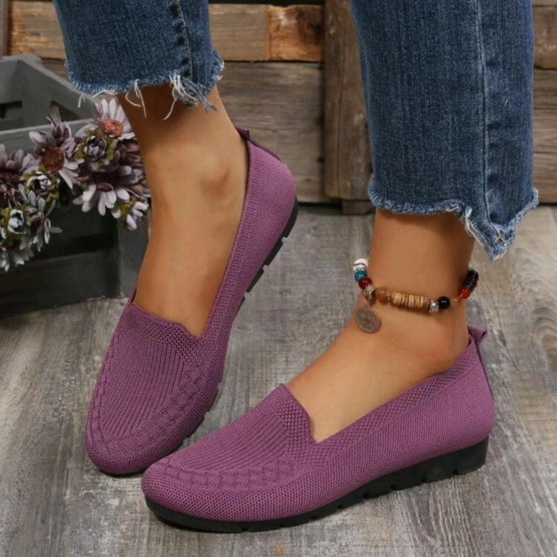 Casual Mesh Flat Toe Loafers Cozy Shoes