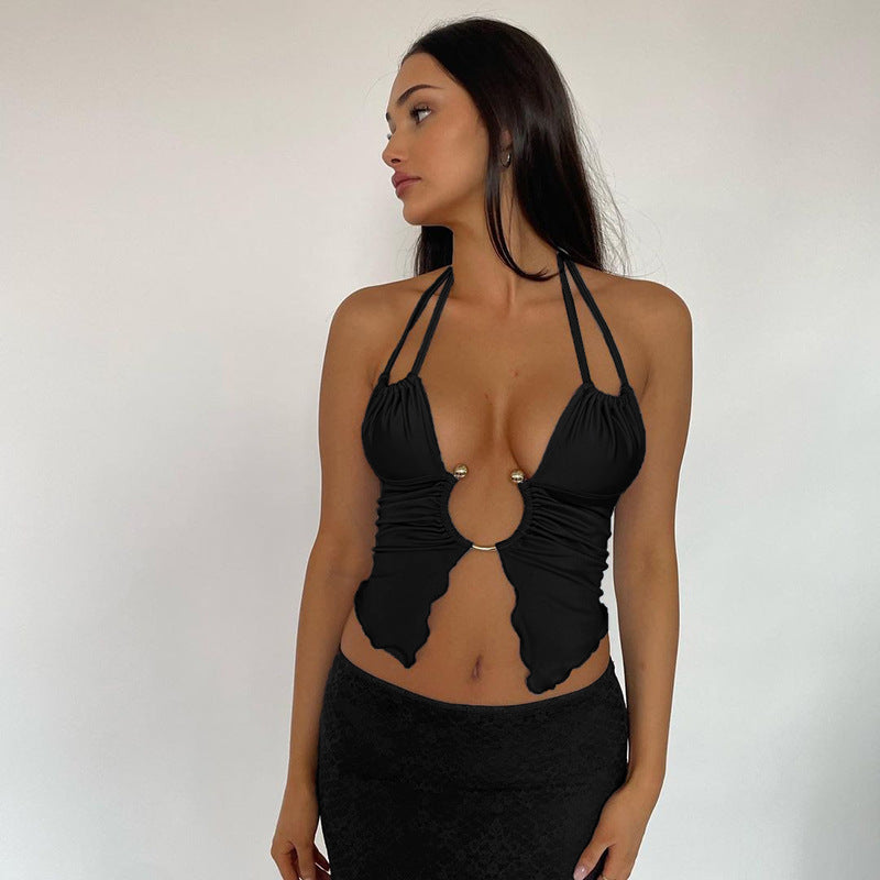 Women's Hollow-out Exposed Top