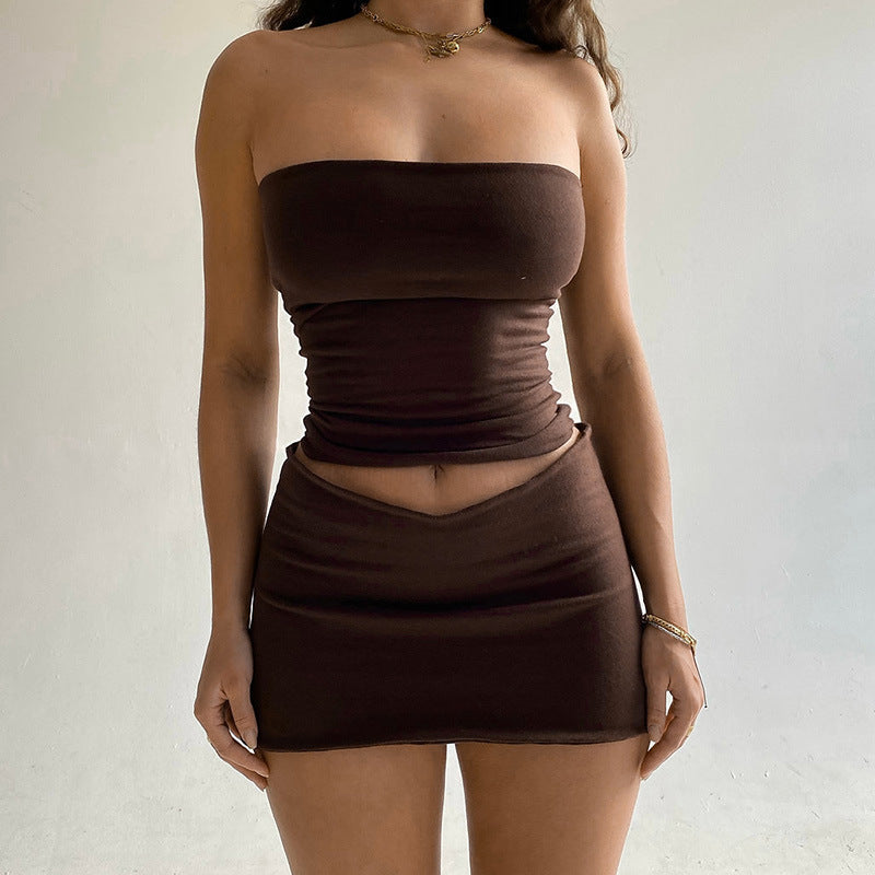 Short Skirt Two-piece Set