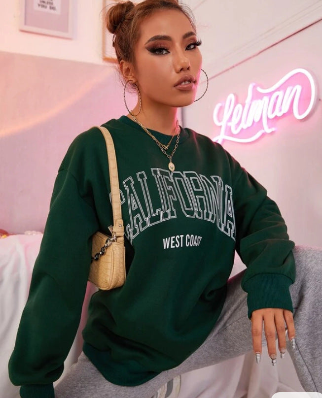 Women's "California" Print Sweatshirt